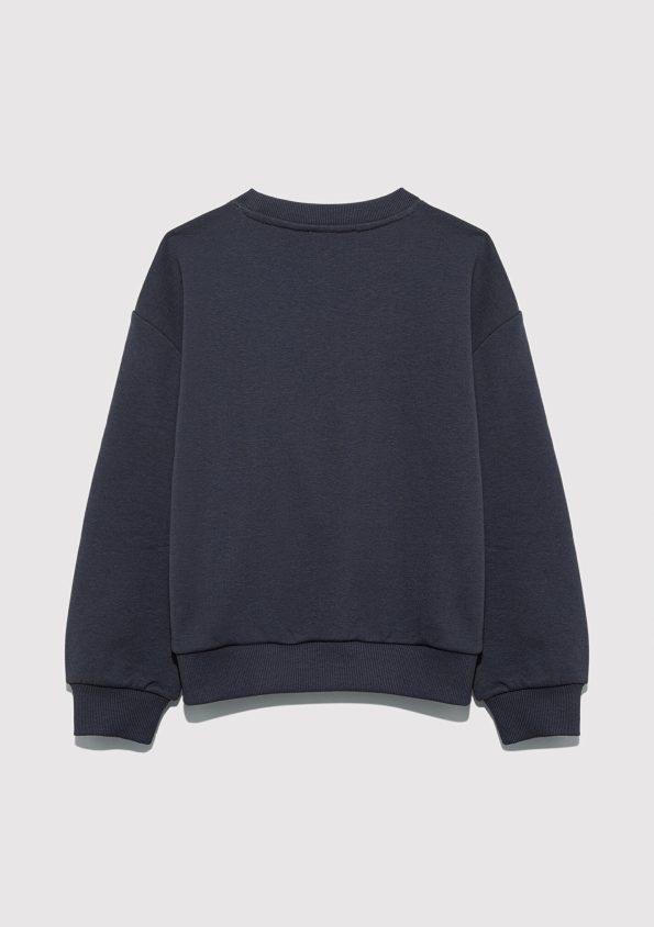 Kuromi Printed Charcoal Sweatshirt