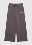 Wide Leg Charcoal Sweatpants