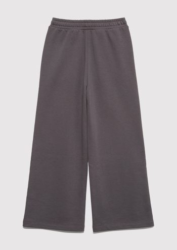 Wide Leg Charcoal Sweatpants