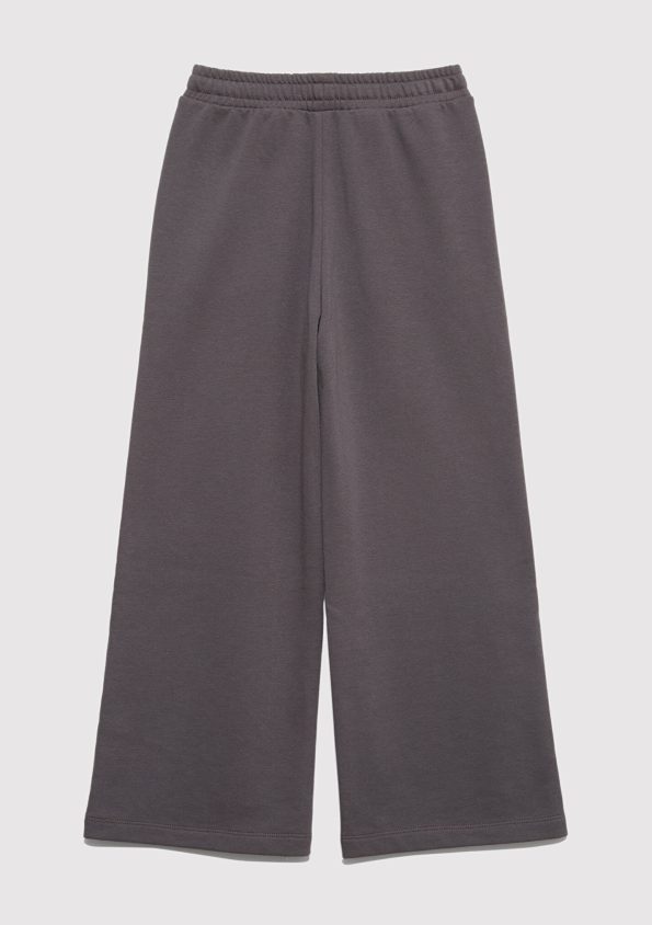 Wide Leg Charcoal Sweatpants