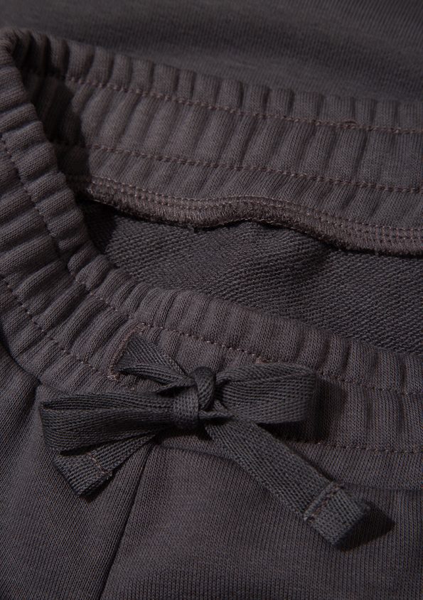 Wide Leg Charcoal Sweatpants