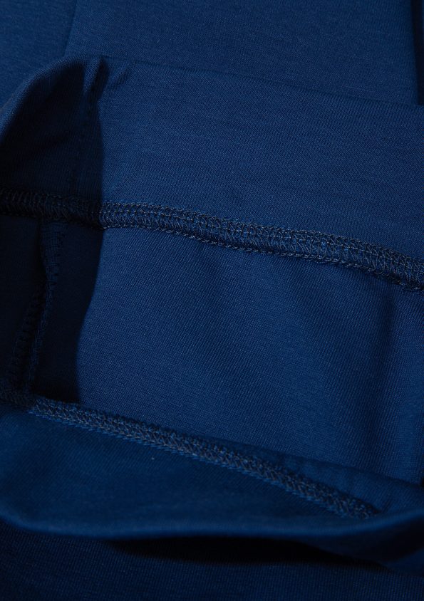 Navy Blue Flared Printed Leggings