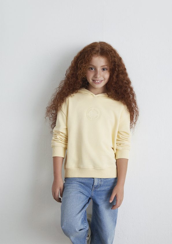 Blue Patch Logo Yellow Sweatshirt