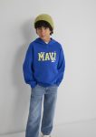 Blue Printed Blue Sweatshirt