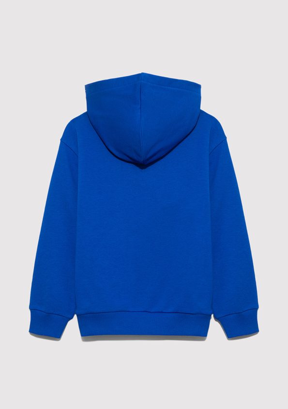 Blue Printed Blue Sweatshirt