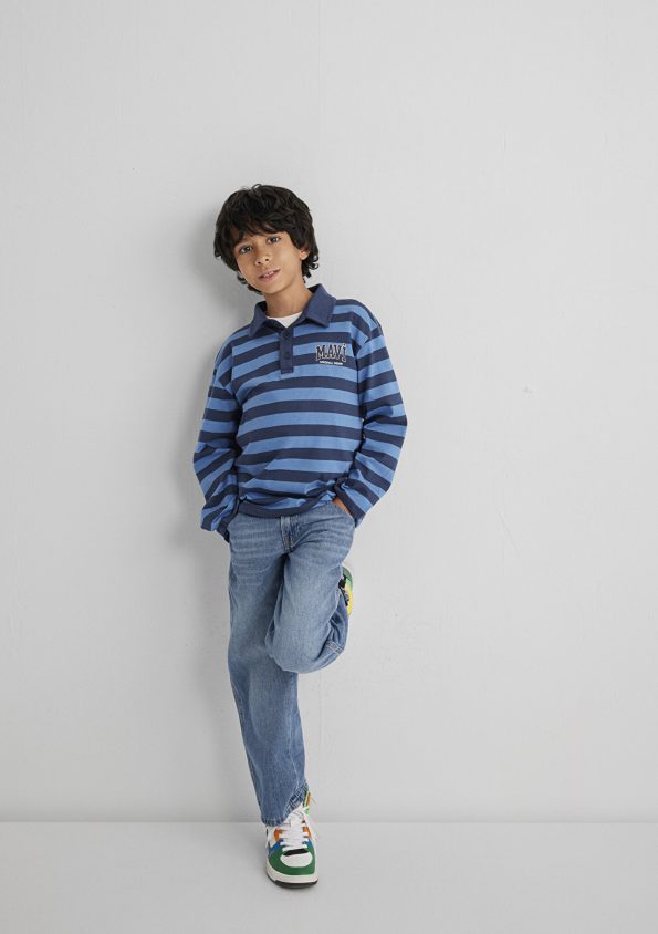 Striped Blue Polo Shirt