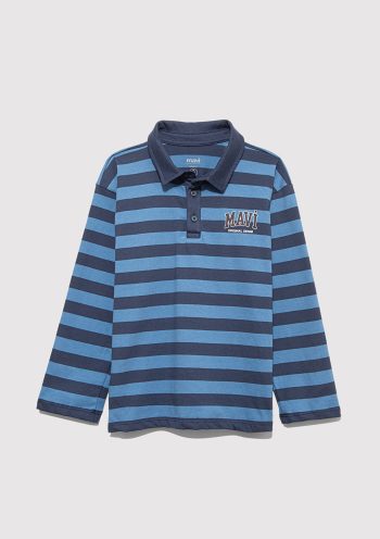 Striped Blue Polo Shirt