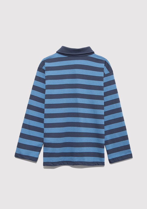 Striped Blue Polo Shirt