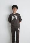 MV Printed Brown Sweatshirt