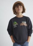 Minecraft Print Charcoal Sweatshirt