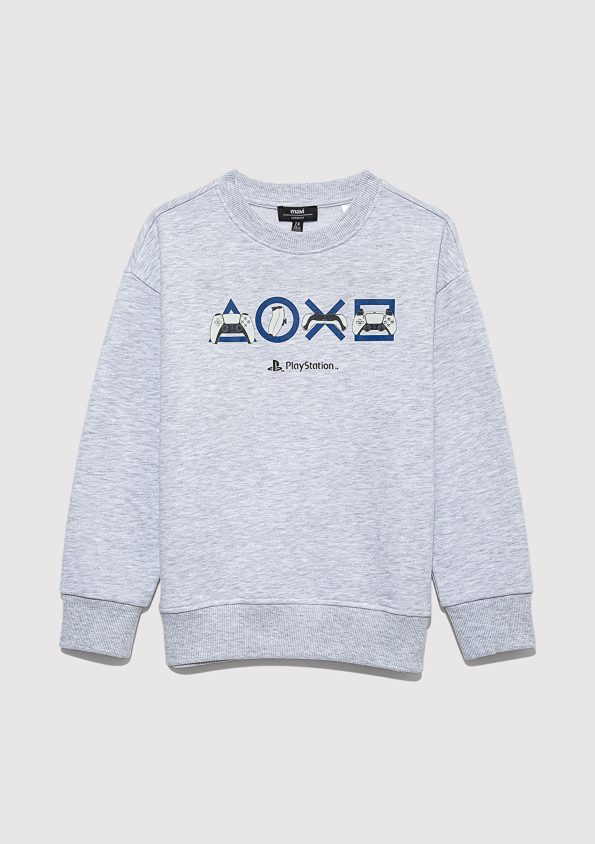 PlayStation Graphic Grey Sweatshirt
