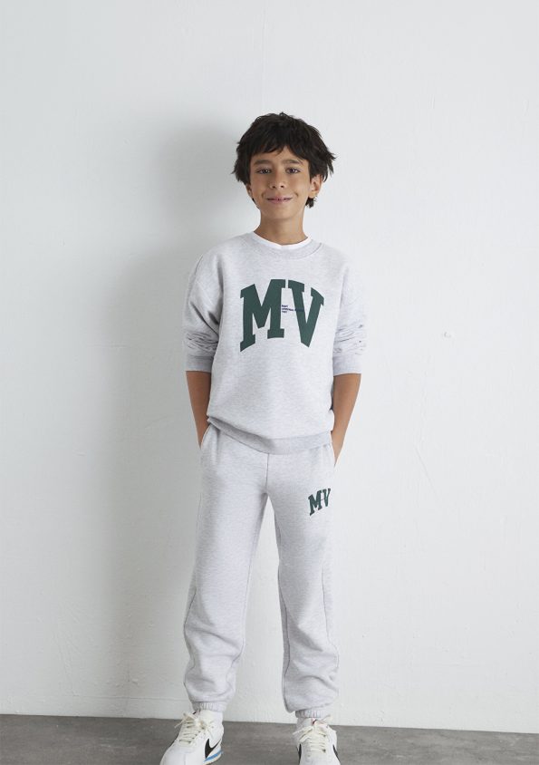 MV Printed Gray Sweatshirt