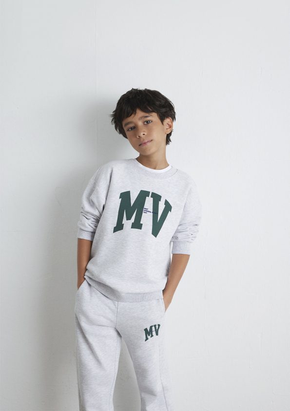 MV Printed Gray Sweatshirt