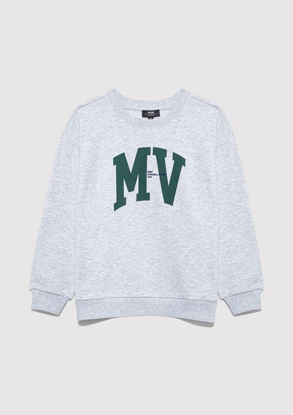 MV Printed Gray Sweatshirt