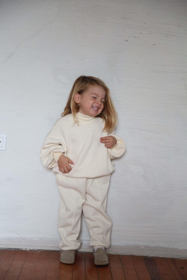 Blue Printed Kids Sweatshirt and Jogger Set