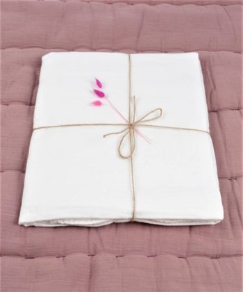 Muslin Baby Sheet (Washed) 120X150cm +/- 2 cm Ecru