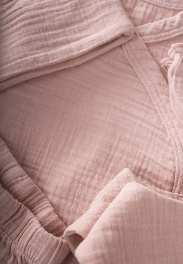 Organic Hospital Baby Outfit 0-3 Months Powder Pink