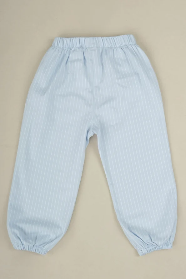 Elastic Cuff Pants in Blue