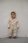 Unisex Pocket Shoulder Buttoned Top and Bottom Set