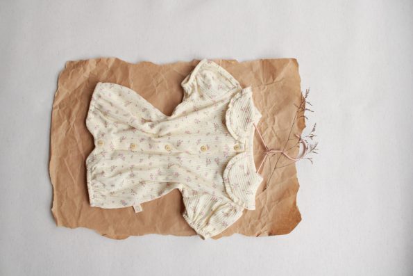 Pink Floral Button Playsuit