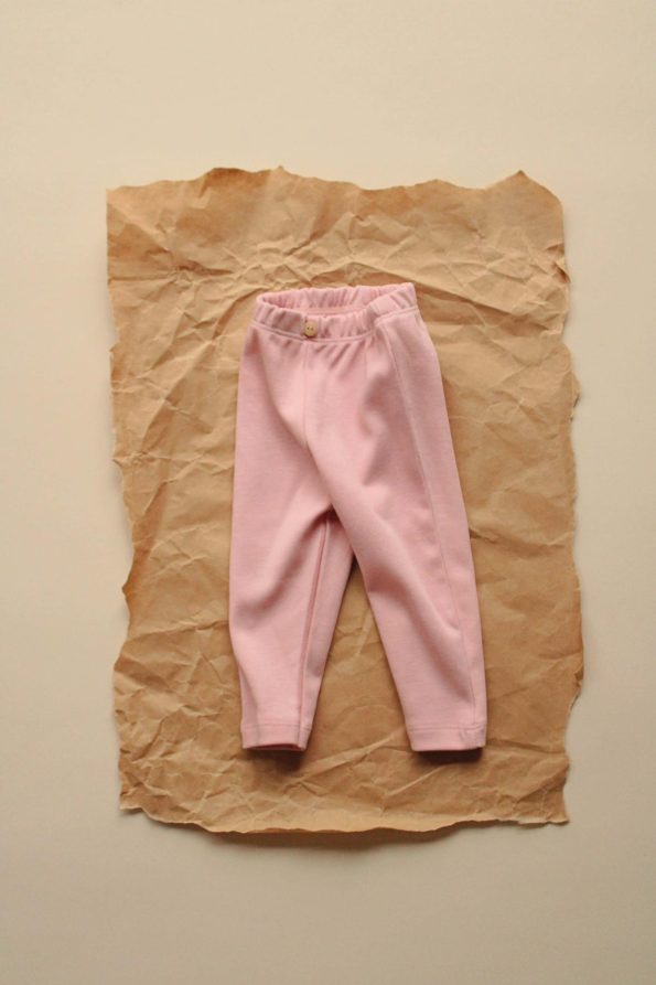 Pink Cotton Leggings