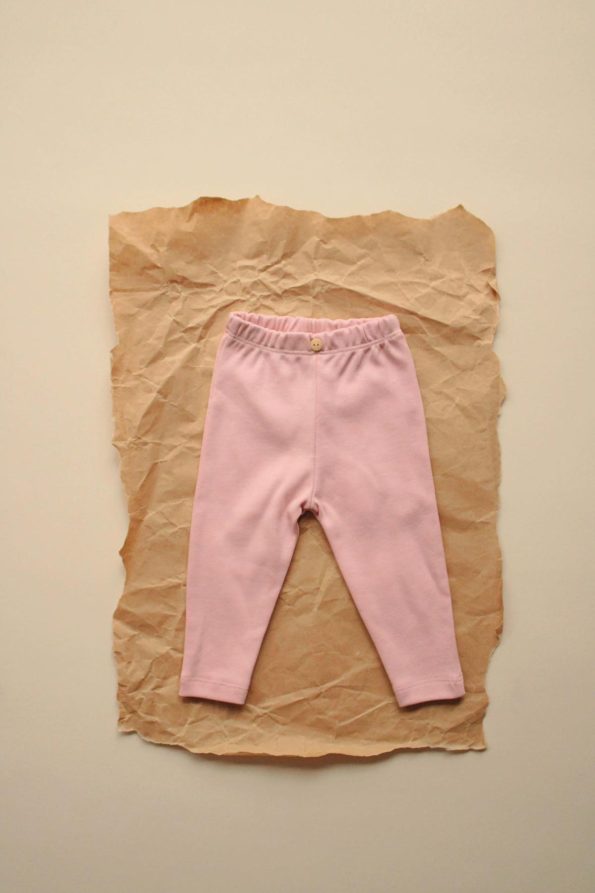 Pink Cotton Leggings