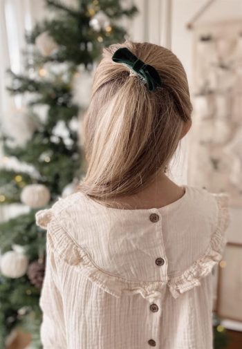 Embroidered Muslin Dress for Ages 2-8 Cream