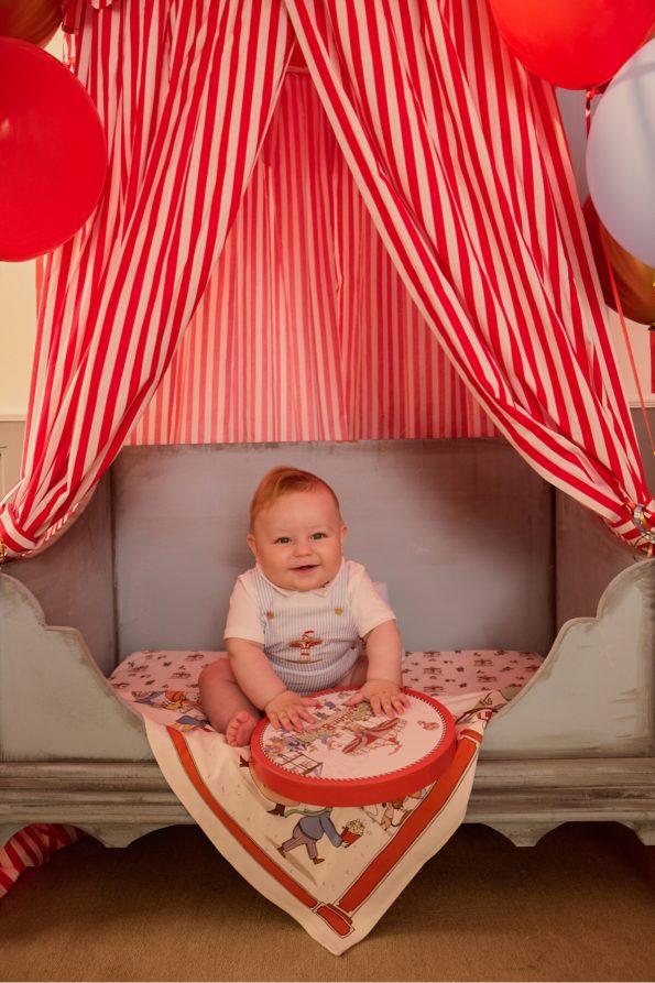 Funfair Overall and Embroidered Bodysuit Set