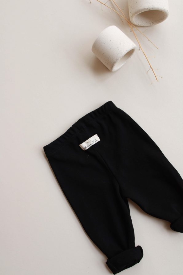 Black Jersey Leggings