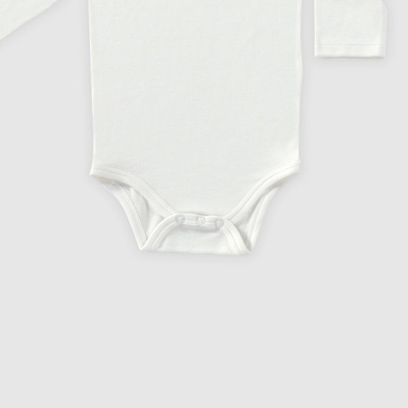 Softly Colors Long Sleeve Baby Bodysuit Set - 4 Pieces