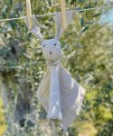 Bunny Muslin Sleep Companion 40X40 cm Grey