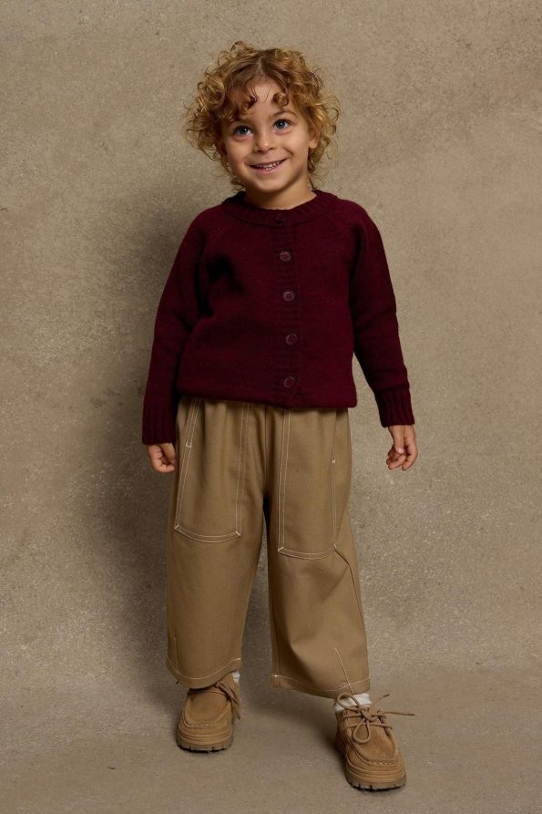 Burgundy Knit Cardigan