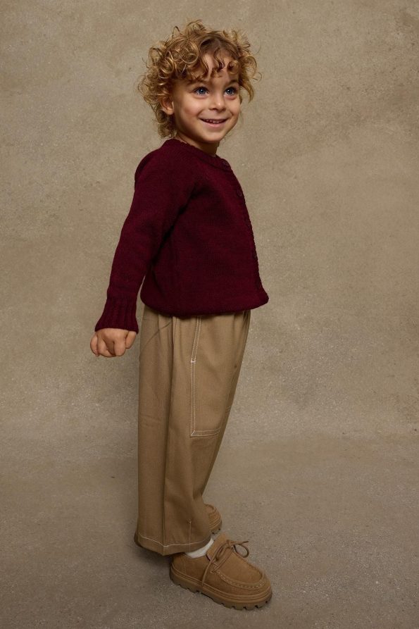 Burgundy Knit Cardigan