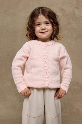 Pink Knitted Cardigan