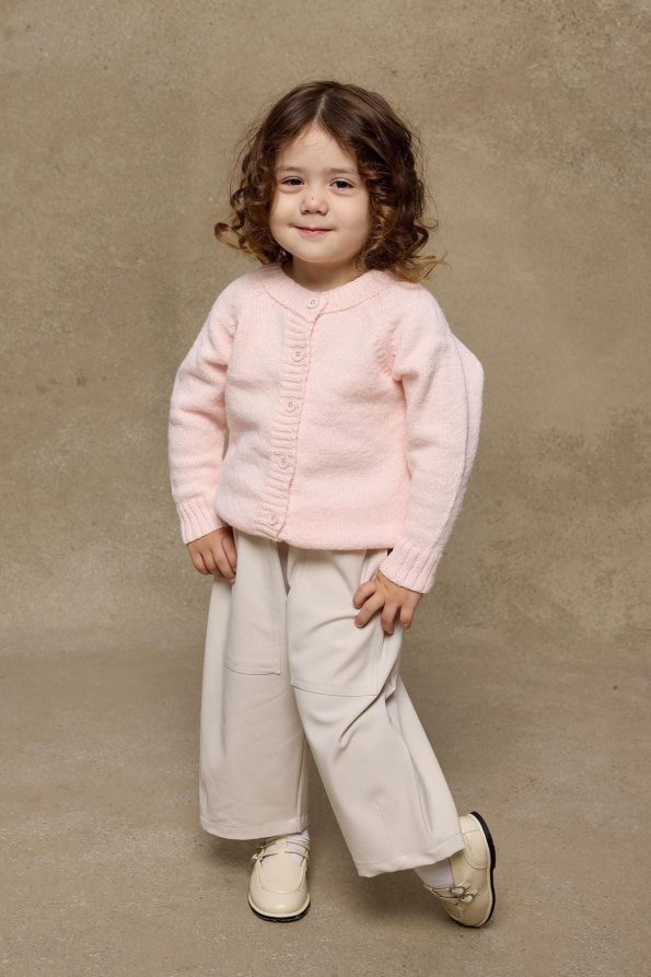 Pink Knitted Cardigan
