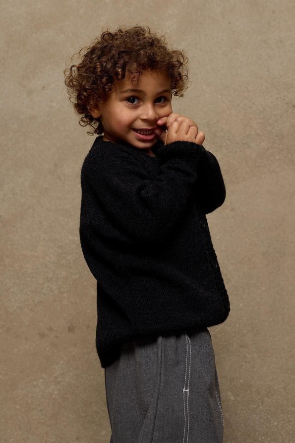 Black Knitted Cardigan