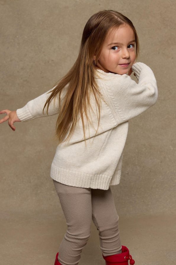 Knitted Cardigan Beige