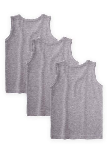 Boys' Triple Tank Top Set 2-9 Years Grey
