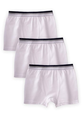 Boys' Triple Boxer Set 2-9 Years White