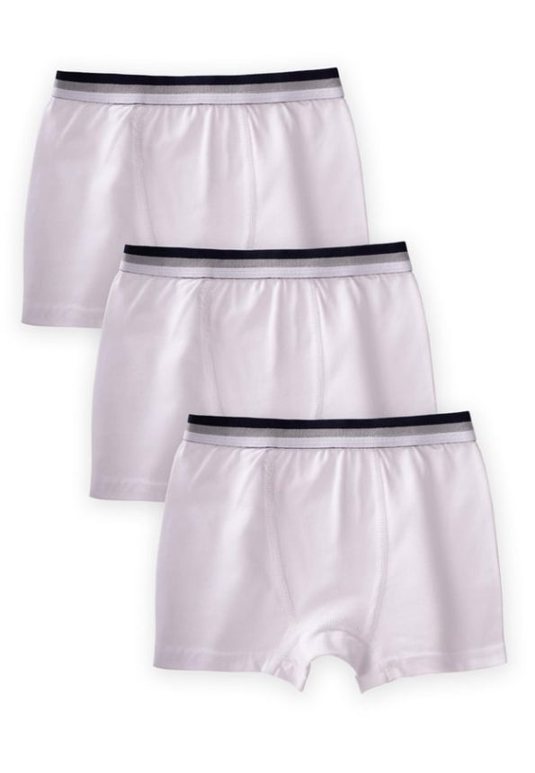 Boys' Triple Boxer Set 2-9 Years White