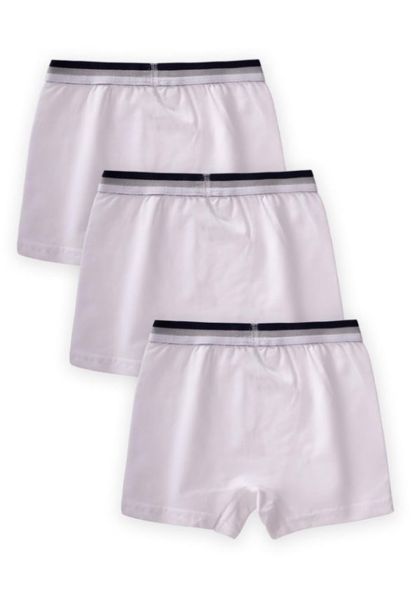 Boys' Triple Boxer Set 2-9 Years White