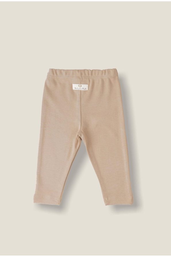 Baby Leggings in Mink Jersey