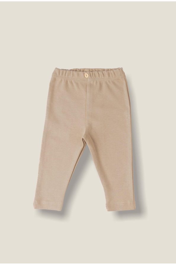 Baby Leggings in Mink Jersey