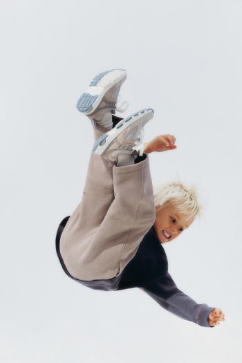 Straight Plush Trousers with Raised Logo