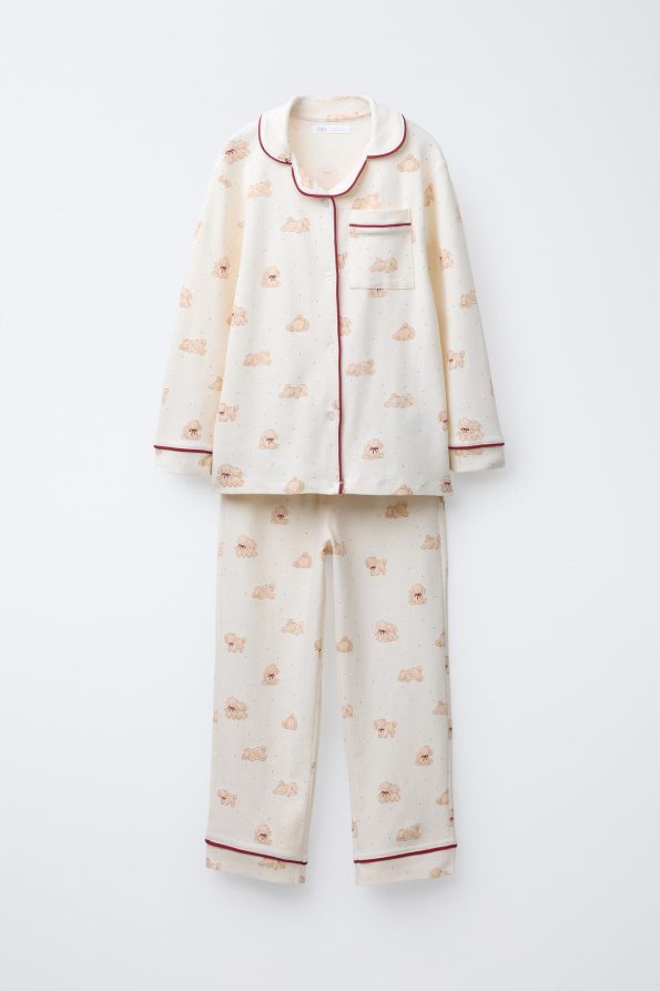 Puppy Print Pyjamas for Ages 6-14