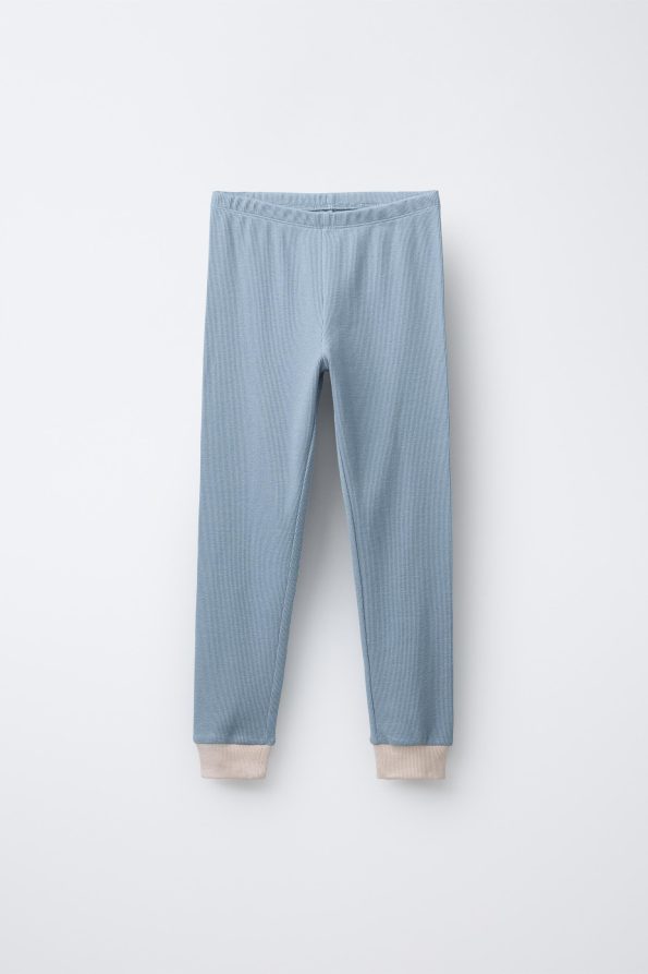 Contrast Ribbed Pyjamas for Ages 6-14