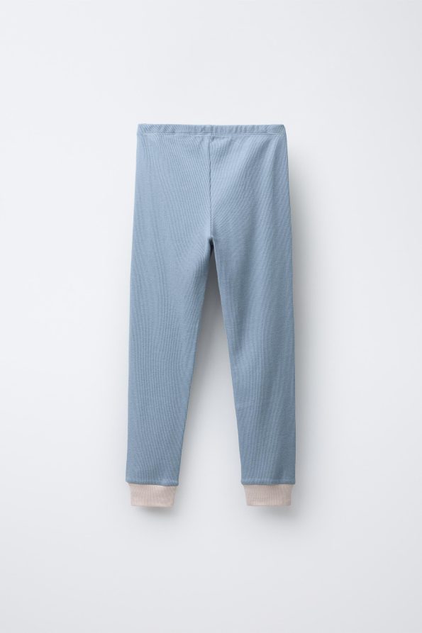 Contrast Ribbed Pyjamas for Ages 6-14
