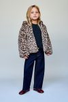 Animal Print Faux Fur Jacket
