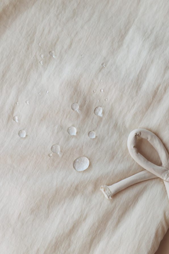 Water-Repellent Quilted Coat with Ties
