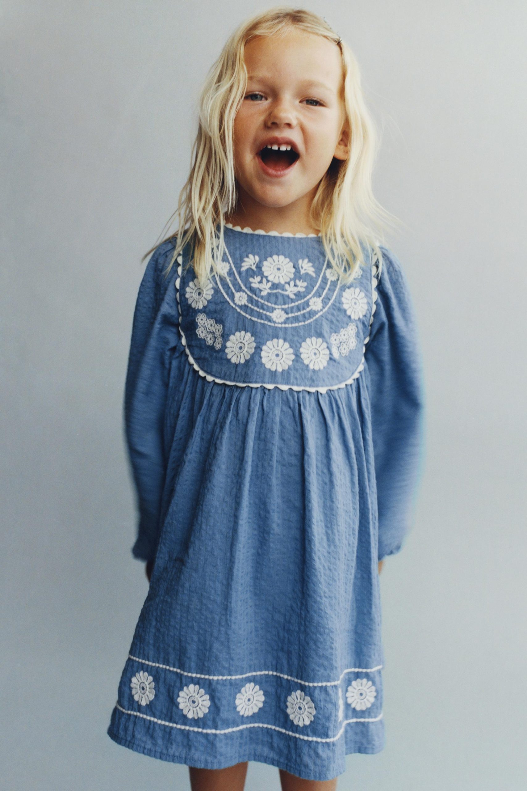 01381555400200-p-1.jpg Embroidered Floral Dress